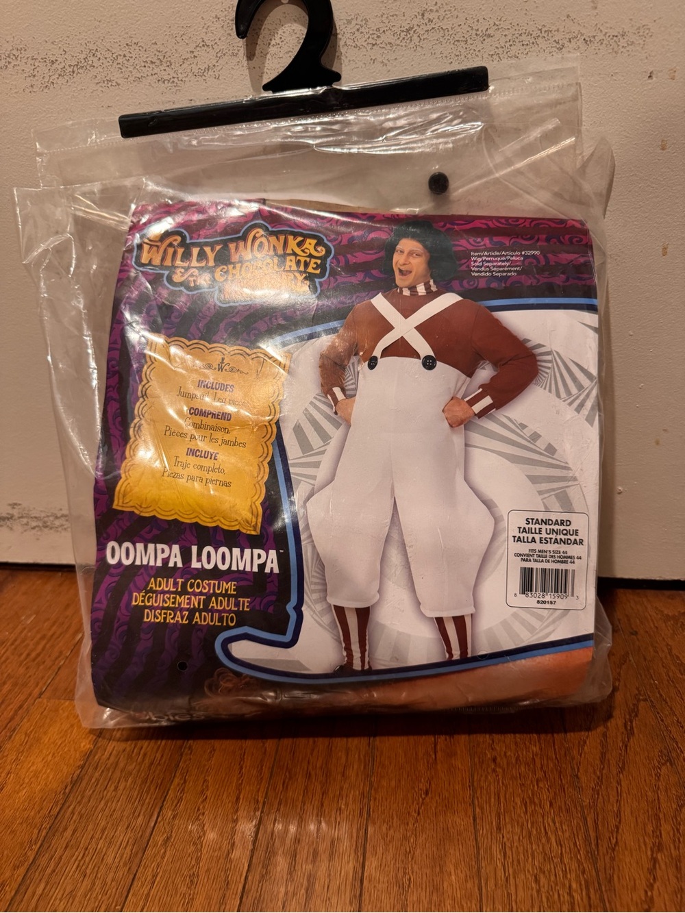 Oompa Loompa Adult Costume - White & Brown